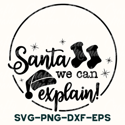 santa we can explain svg - dxf - eps