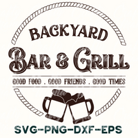 the back yard bar and grill logo