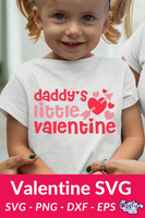 Daddy's Little Valentine Svg