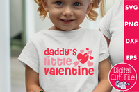 Daddy's Little Valentine Svg