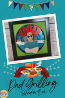 Dad BBQ Grill 3D Shadow Box File