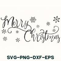 merry christmas svg - dxf - eps