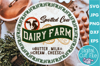 Dairy Farm Round Svg