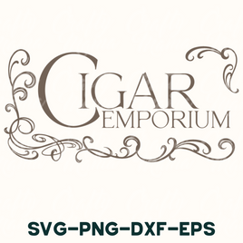 cigar emporum svg - dxf - eps