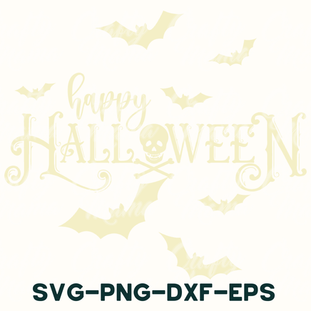 a happy halloween svg - png - dxf - eps