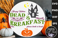 Dead And Breakfast Round Svg