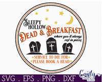 Dead And Breakfast Vintage Round Svg