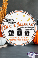 Dead And Breakfast Vintage Round Svg