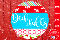 Deck The Halls Mix And Match Round SVG