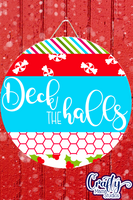 Deck The Halls Mix And Match Round SVG