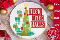 Deck The Halls Mid Century Modern Sign