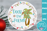 Beach Christmas Round Sign Bundle #1