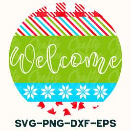 a welcome svg - png - dxf - eps sign