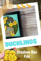 Ducks Swimming 3D Shadow Box File