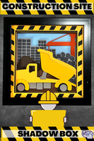 Dump Truck Construction Site 3D Shadow Box File