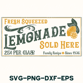 a lemonade label with the words lemonade sold here