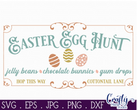 Spring Easter Egg Hunt Svg File