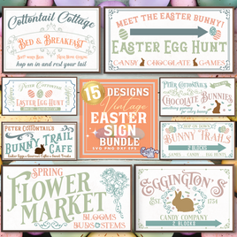 Easter Vintage Home Sign Bundle