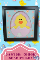 Easter Chick 3D Shadow Box File