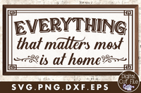 Everything That Matters Most Is At Home