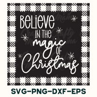 believe in the magic of christmas svg file