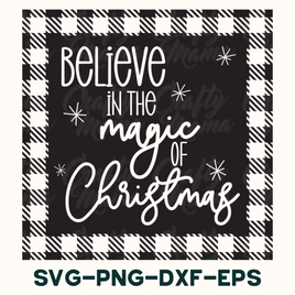 believe in the magic of christmas svg file