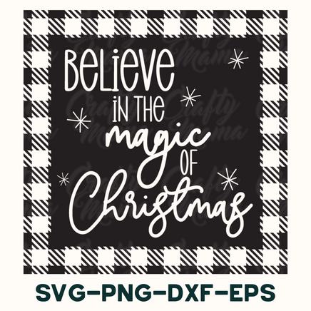 believe in the magic of christmas svg file