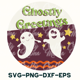 ghosty greetings svg - png - dxf - eps example