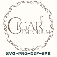 the logo for cigar emporum svg - dxf - eps