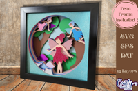 Fairy Garden 3D Shadow Box File