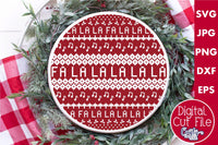 Ugly Christmas Sweater Round | Fa La La La