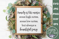 Family Is Like Music Svg