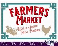 Farmers Market Sign Svg File