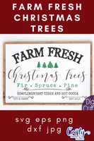 Farm Fresh Christmas Trees Svg