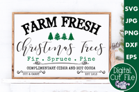 Farm Fresh Christmas Trees Svg