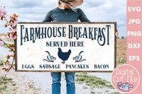 Farmhouse Breakfast Vintage Svg File