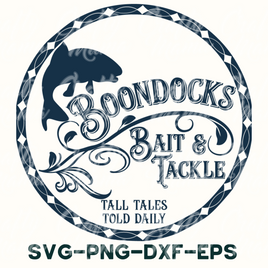 the logo for boondocks bat and tackle