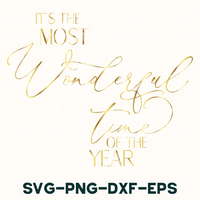 it's the most wonderful time of the year svg - png -