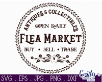 Flea Market Round Svg