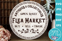 Flea Market Round Svg