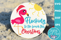 Beach Christmas Round Sign Bundle #1