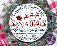 Santa Christmas Round Sign Bundle