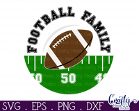 Football Family Round Sign Svg