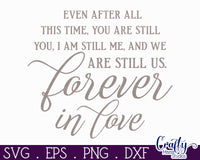 Forever In Love, Love Quote Round Svg