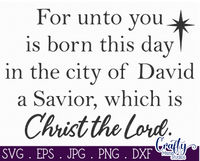 Unto You Is Born Christ The Lord