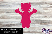 Girl Monster Halloween Candy Dome File