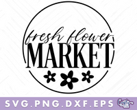 Fresh Flower Market Svg