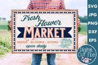 Fresh Flower Market Svg File