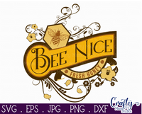 Fresh Honey Bee Round Svg