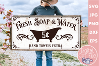 Fresh Soap And Water Vintage Svg File